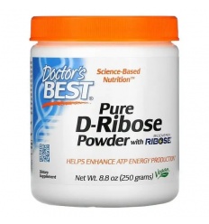 Doctor's Best Pure D-Ribose Powder with BioEnergy Ribose 250 g