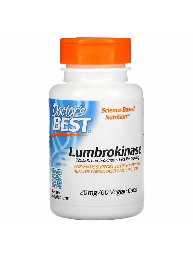 Lekárska najlepšia lumbrokináza (lumbrokináza, kardiovaskulárna) 60 vegetariánskych kapsúl