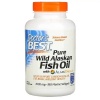 Lekársky najlepší čistý divoký aljašský rybí olej s AlaskOmega (Omega-3, EPA, DHA) 180 rybej múčky