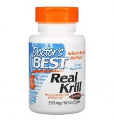 Doctor&#39;s Best Real Krill 350 mg (Krill Oil) 60 mäkkých gél