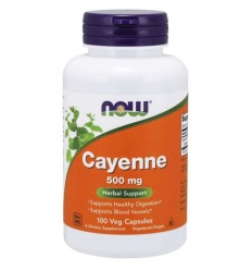 NOW FOODS Cayenne 500 mg (kajenská paprika) 100 vegetariánskych kapsúl