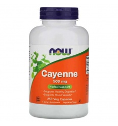 NOW FOODS Cayenne 500 mg (Cayenne Paprika) 250 vegetariánskych kapsúl