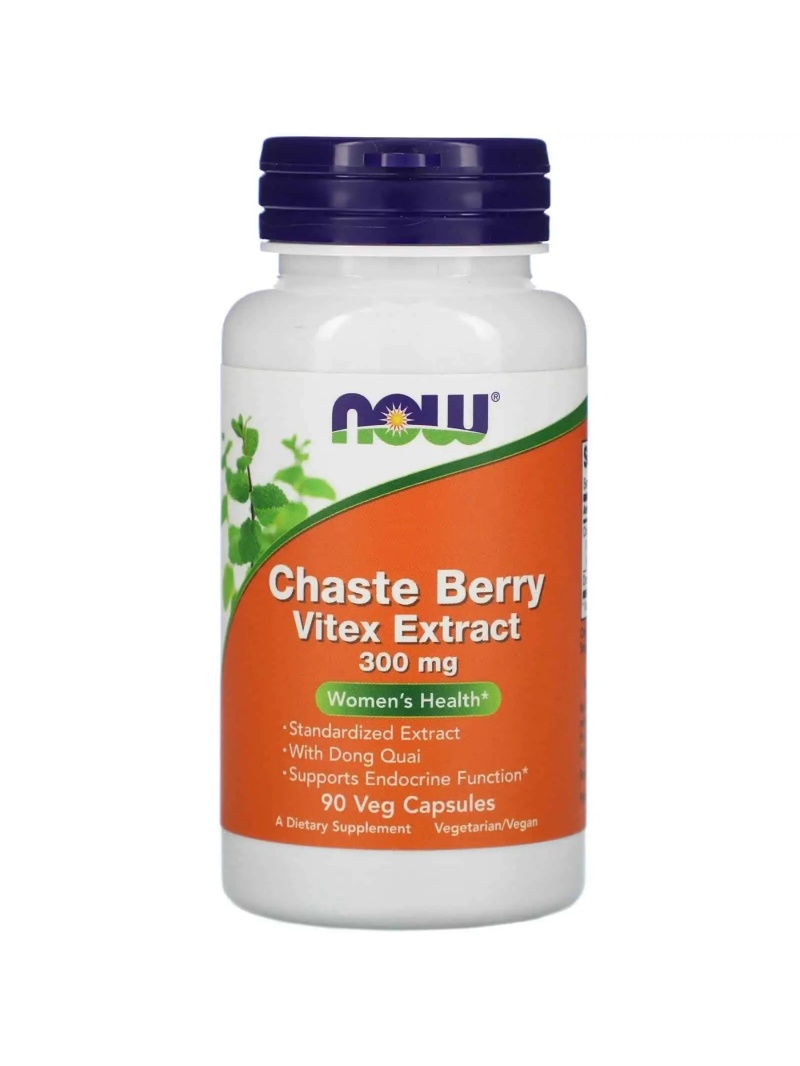 NOW FOODS Cudný výťažok s Berry Vitex 300 mg (Vianoce, Menopause Support) 90 vegetariánskych kapsúl