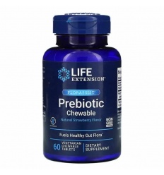 LIFE EXTENSION Florassist Prebiotic Chewable 60 žuvacích tabliet Jahoda