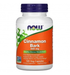 NOW FOODS Cinnamon Bark 600 mg (Cinnamon Bark) 120 vegetariánskych kapsúl