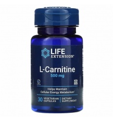 LIFE EXTENSION L-Carnitine 30 vegetariánskych kapsúl