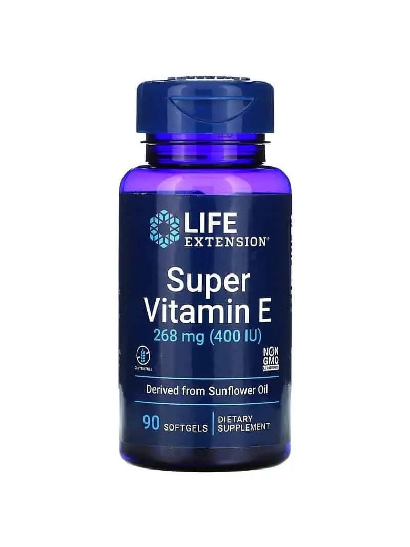 LIFE EXTENSION Super vitamín E 90 mäkké gély