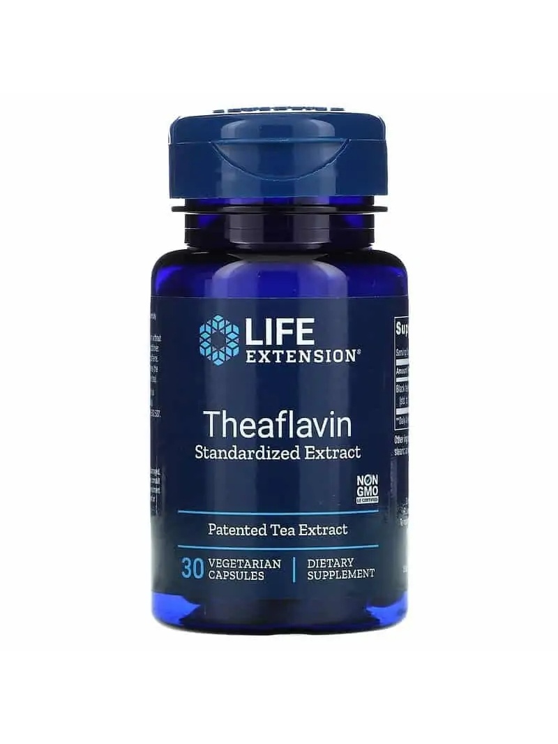 PREDŽENIE ŽIVOTA Štandardizovaný teaflavínový extrakt (zdravie tepien) 30 vegetariánskych kapsúl