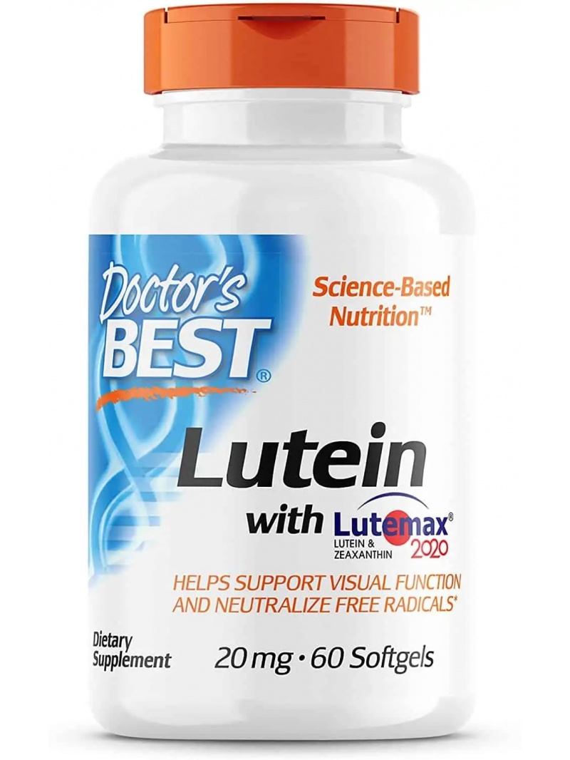 Lekársky best lutein s Lutemaxom 20 mg (lutein) 60 mäkkých gél