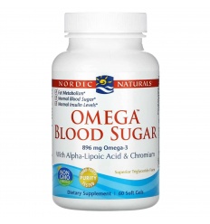 NORDIC NATURALS Omega hladina cukru v krvi (regulácia glukózy) 60 mäkkých gélov