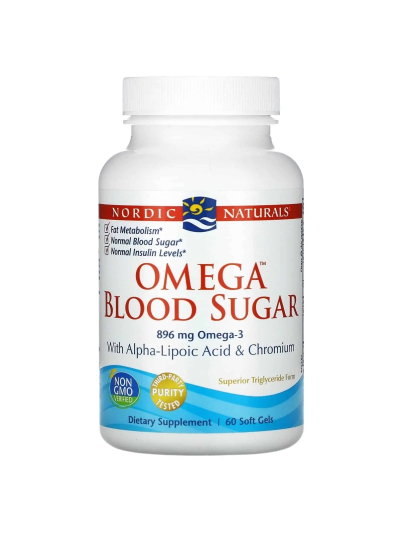 NORDIC NATURALS Omega hladina cukru v krvi (regulácia glukózy) 60 mäkkých gélov