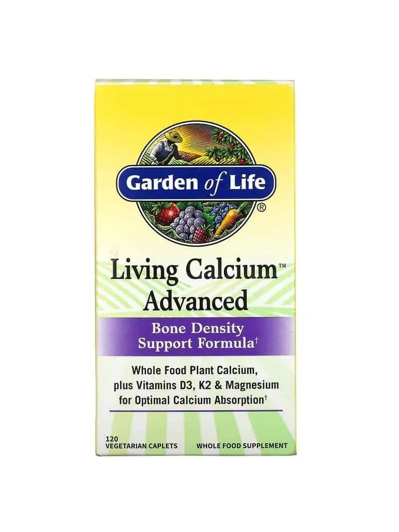 GARDEN OF LIFE Living Calcium Advanced (Zdravie Kostí) 120 vegetariánskych kapsúl