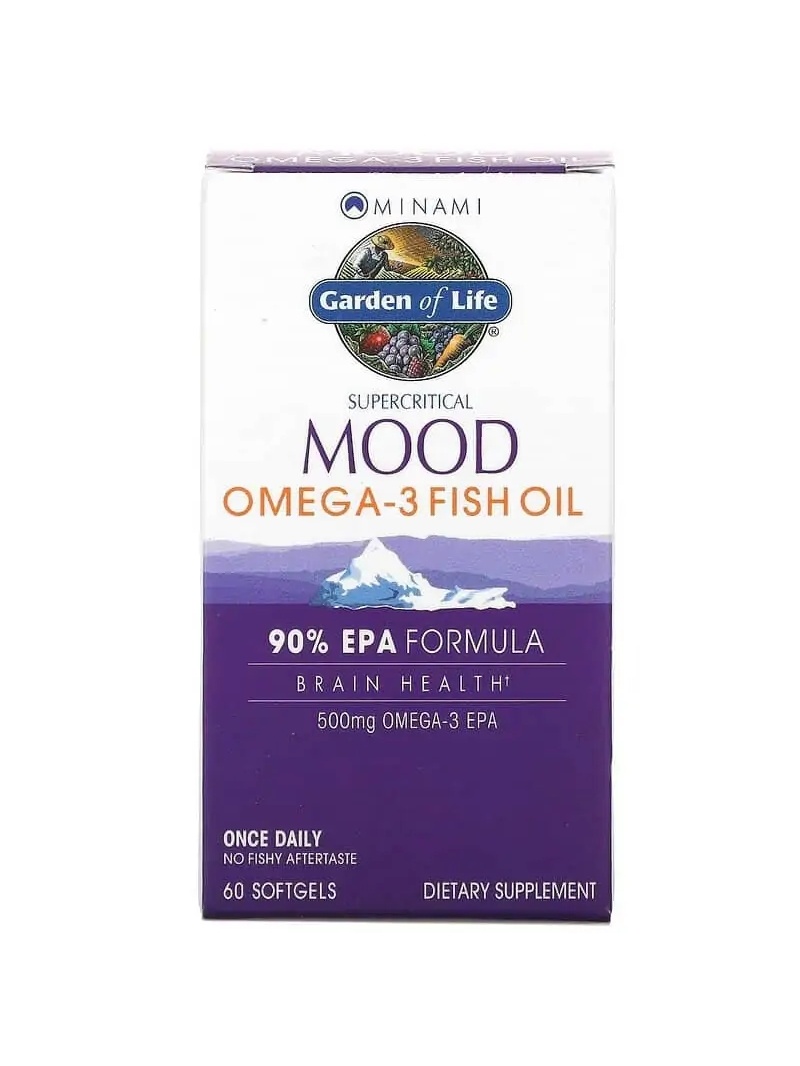 GARDEN OF LIFE Rybí olej Minami Omega-3 Denná údržba 60 mäkkých gélov