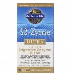 GARDEN OF LIFE Omega Zyme Ultra (tráviace enzýmy) 90 vegetariánskych kapsúl