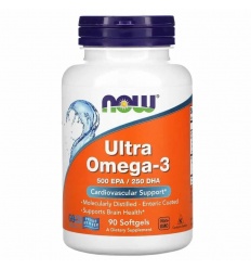 NOW FOODS Ultra Omega-3 500 EPA 250 DHA (OMEGA-3, EPA, DHA) 90 sáčkov