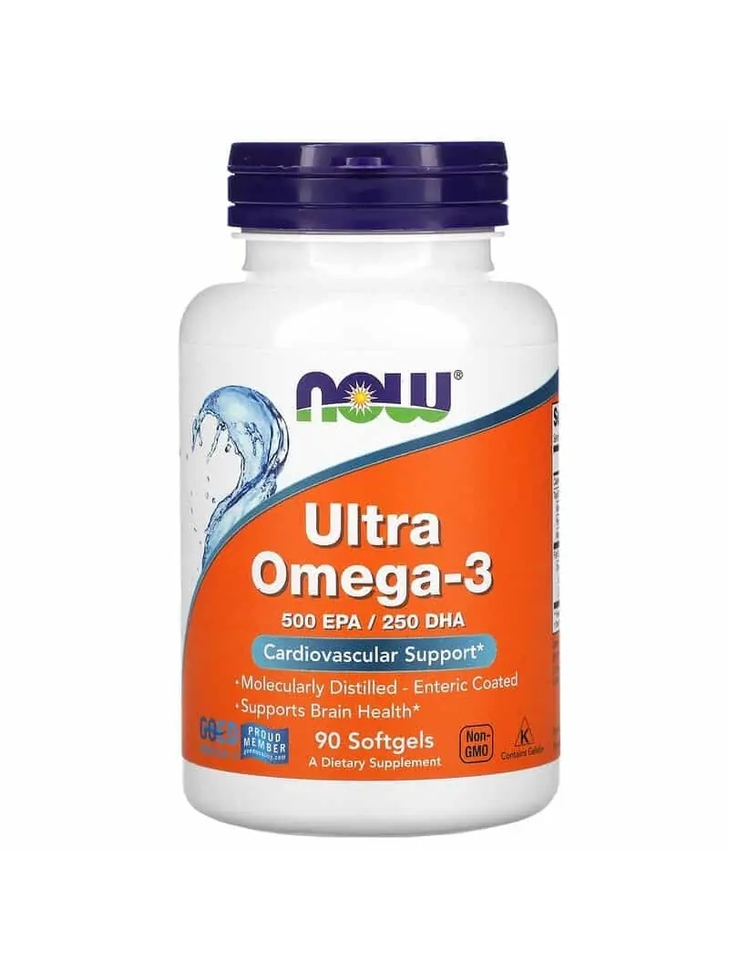 NOW FOODS Ultra Omega-3 500 EPA 250 DHA (OMEGA-3, EPA, DHA) 90 sáčkov