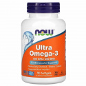 NOW FOODS Ultra Omega-3 500 EPA 250 DHA (OMEGA-3, EPA, DHA) 90 sáčkov