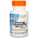 Doctor’s Best prírodný vitamín K2 MK-7 s MenaQ7 100 mcg 60 vegetariánskych kapsúl