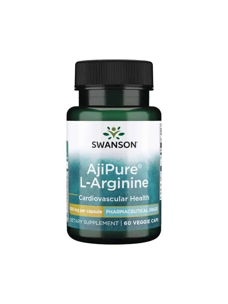 SWANSON AjiPure L-arginín (L-arginín) 60 vegetariánskych kapsúl
