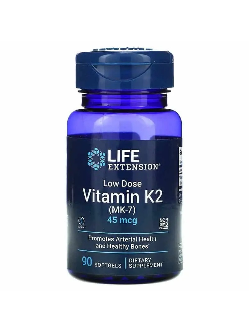 PREDLŽENIE ŽIVOTA Nízka dávka vitamínu K2 MK-7 (vitamín K2MK7, zdravie kostí) 90 mäkkých gélov