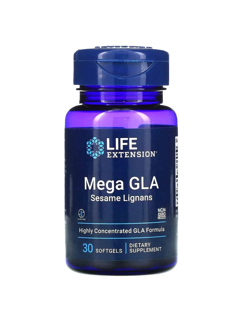 LIFE EXTENSION Mega GLA so sezamovými semienkami 30 mäkkých gél