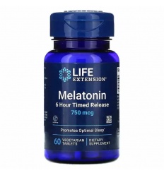PREDŚENIE ŽIVOTA Melatonín 6 hodín denne 750 mcg (melatonín) 60 vegetariánskych tabliet