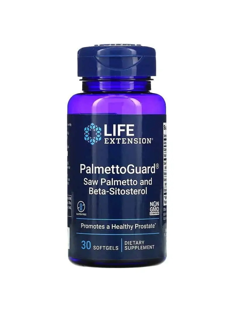 LIFE EXTENSION PalmettoGuard Saw Palmetto s beta-sitosterolom 30 mäkkých gélom