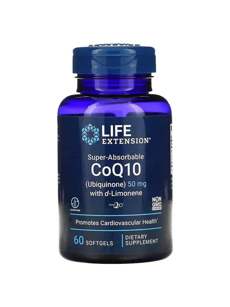 LIFE EXTENSION super vstrebateľný coenzým Q10 s d-limonénom 60 mäkkých gélov