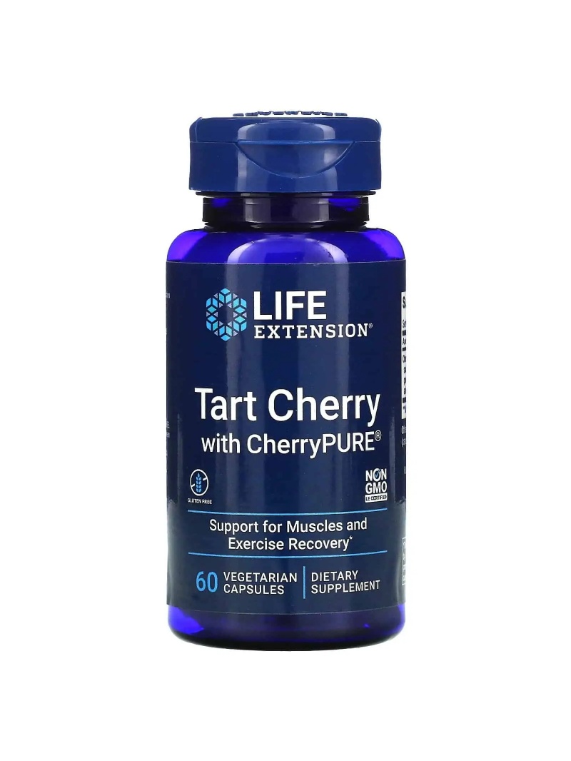 LIFE EXTENSION Tart Cherry with CherryPure (Regeneration) 60 vegetariánskych kapsúl
