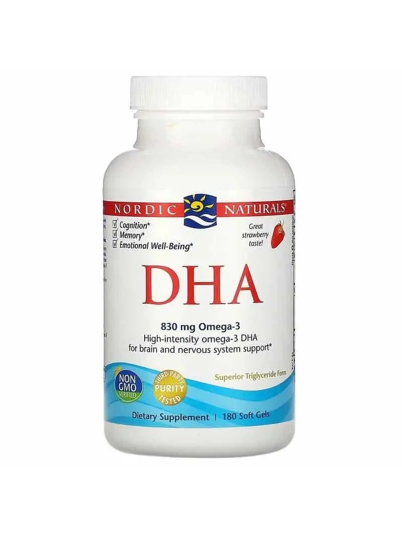 NORDIC NATURALS DHA 830 mg 180 bal. Jahoda