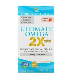 NORDIC NATURALS Ultimate Omega 2X TEEN 60 Softgels Strawberry