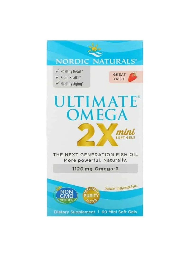 NORDIC NATURALS Ultimate Omega 2X TEEN 60 Softgels Strawberry