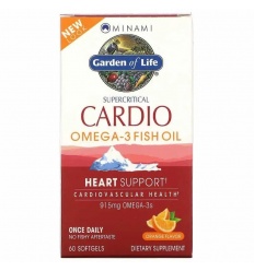 GARDEN OF LIFE Minami Cardio Omega-3 rybí olej (srdce a telový systém) 60 mäkkých gélov