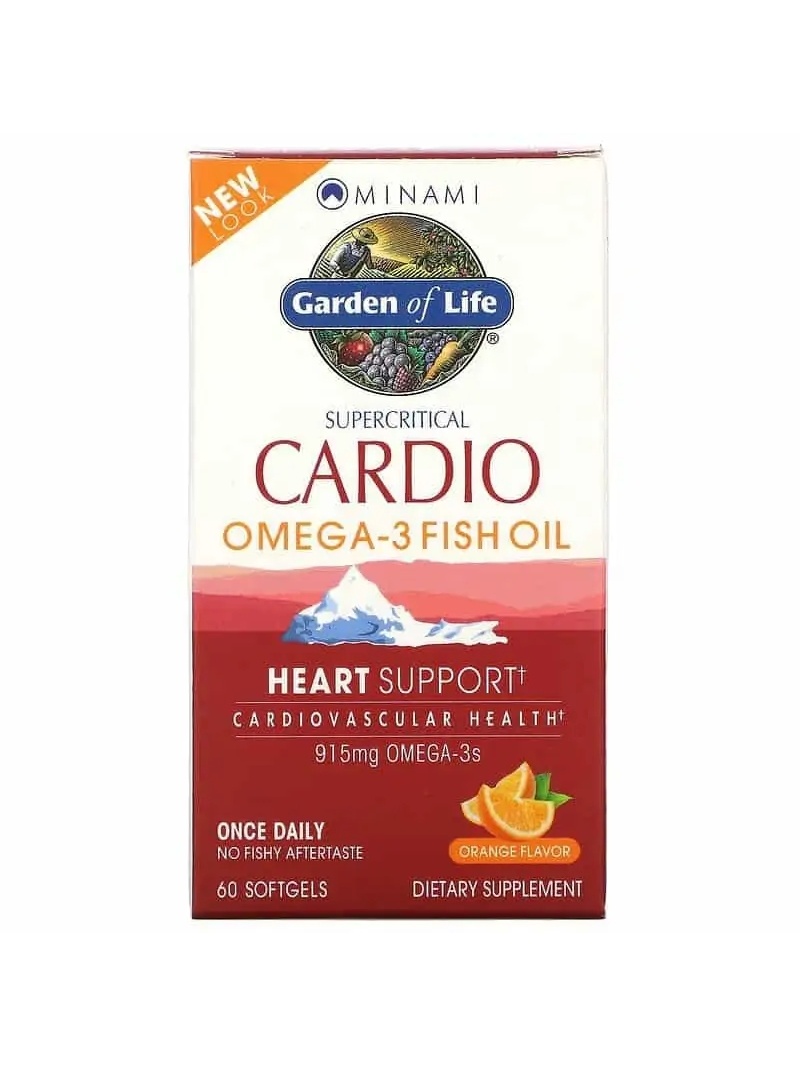 GARDEN OF LIFE Minami Cardio Omega-3 rybí olej (srdce a telový systém) 60 mäkkých gélov