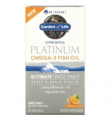 GARDEN OF LIFE Rybí olej Minami Platinum Omega-3 30 mäkkých gélov