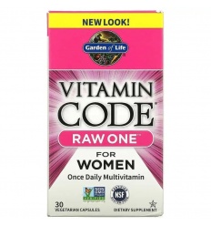 GARDEN OF LIFE Vitamínový kód RAW ONE pre ŽENY 30 vegetariánskych kapsúl