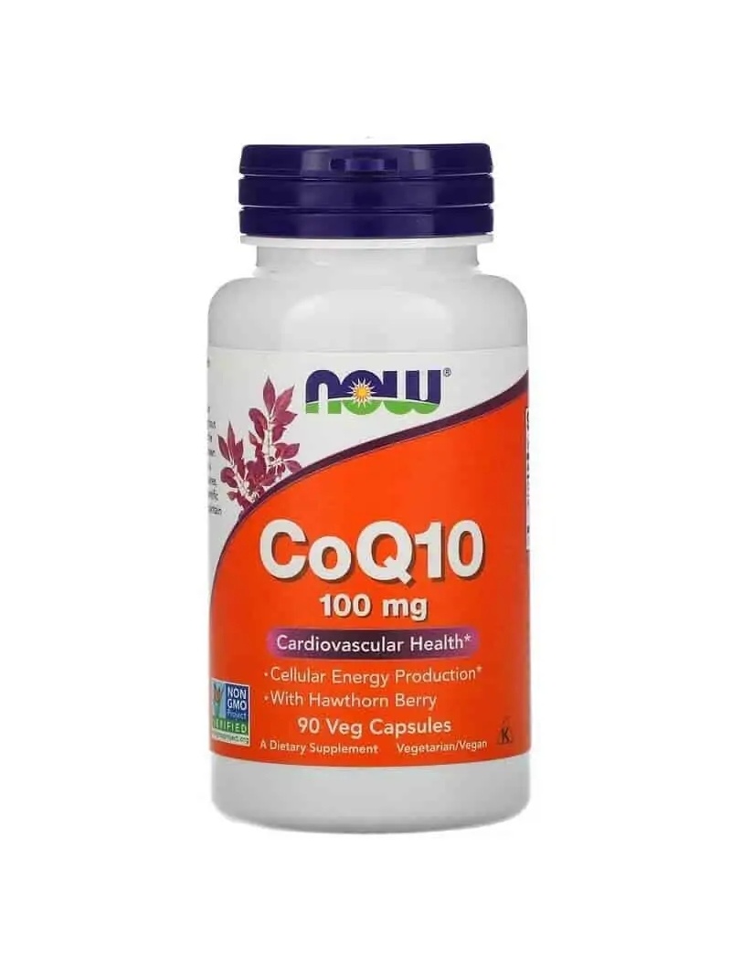 NOW FOODS CoQ10 s Hawthorn Berry 100 mg 90 vegetariánskych kapsúl