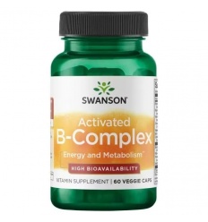 SWANSON Activated B-Complex 60 vegetariánskych kapsúl