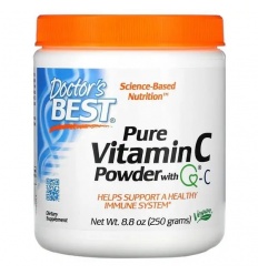 Lekársky najlepší čistý vitamín C v prášku s QC 250 g