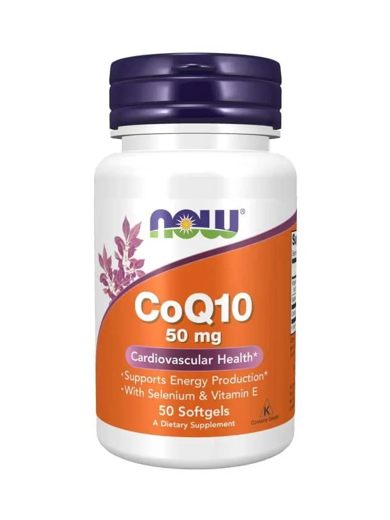 NOW FOODS CoQ10 so selénom a vitamínom E 50 mg (kardiovaskulárne zdravie) 50 balení