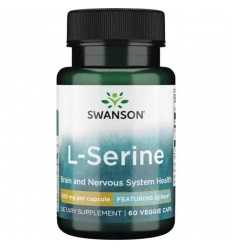 SWANSON AjiPure L-Serine (nervový systém, funkcia mozgu) 60 vegetariánskych kapsúl