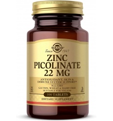 SOLGAR Pikolinát zinočnatý 22 mg (pikolinát zinočnatý) 100 tbl.