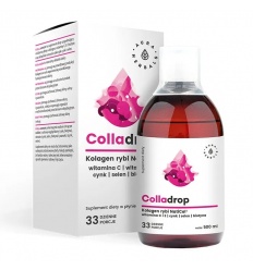 AURA HERBALS Colladrop (tekutý rybí kolagén + vitamín C) 500 ml