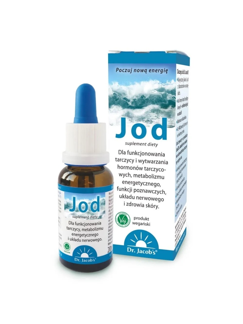 DR. JACOBS Iodine (funkcia Štítnej žľazy, kognitívna funkcia) 20ml