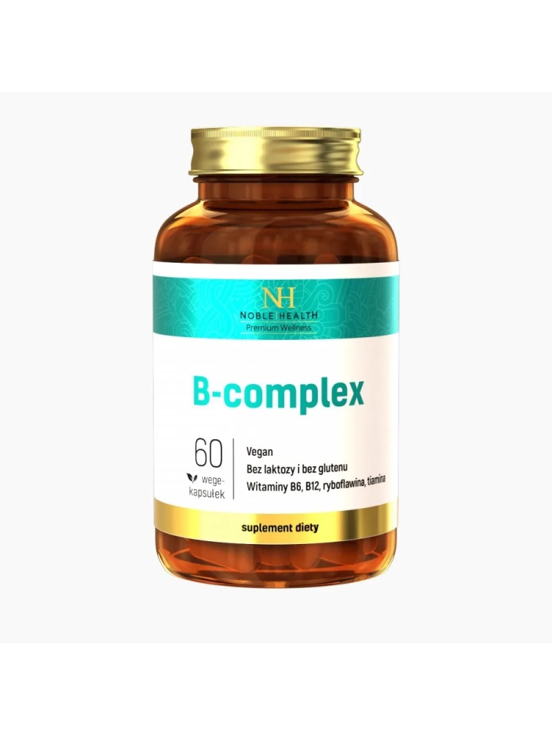 Ušľachtilého zdravia B-komplex (4 vitamíny B) 60 vegetariánskych kapsúl
