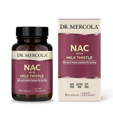 DR. MERCOLA NAC s pestrecom Mariánskym (NAC s pestrecom Mariánskym – podpora pečene) 60 kapsúl