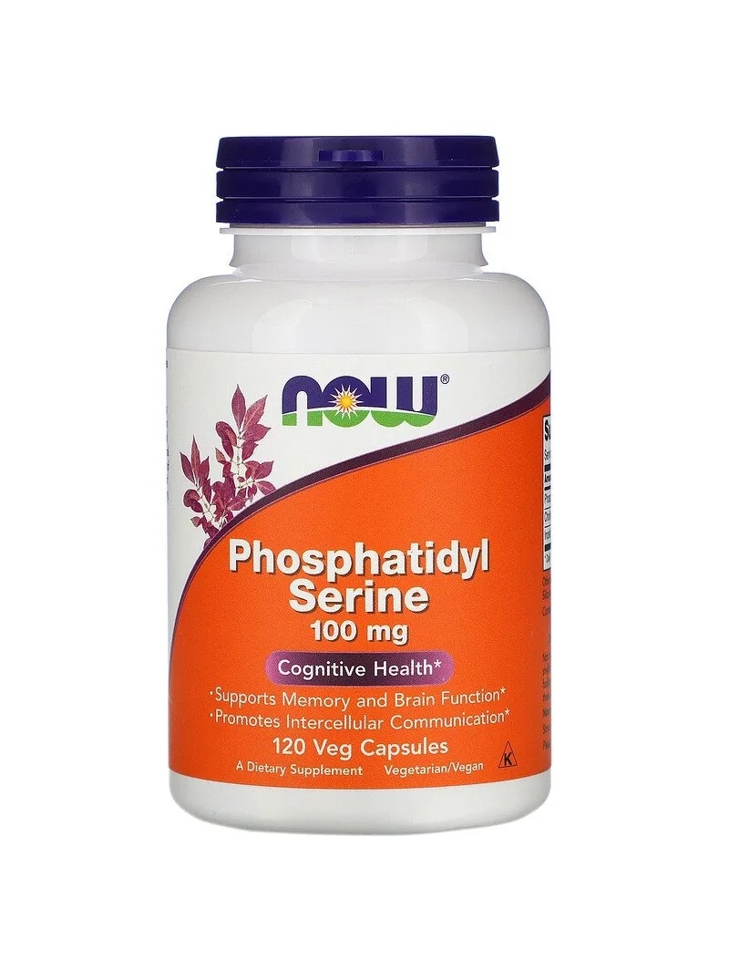NOW FOODS Phosphatidyl Serine 100 mg (kognitívne funkcie) 120 vegetariánskych kapsúl