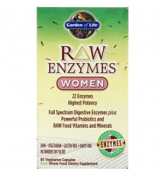 GARDEN OF LIFE RAW Enzymes Women 90 vegetariánskych kapsúl