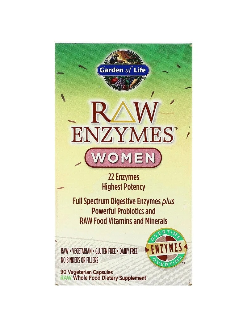 GARDEN OF LIFE RAW Enzymes Women 90 vegetariánskych kapsúl