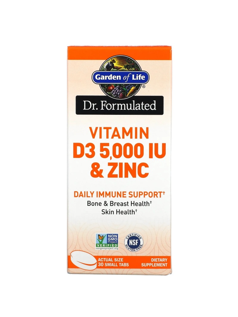 ZÁHRADA ŽIVOT Dr. Formulovaný vitamín D3 a zinok 30 tabliet